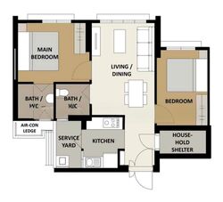 Blk 409C Northshore Residences II (Punggol), HDB 3 Rooms #580803291
